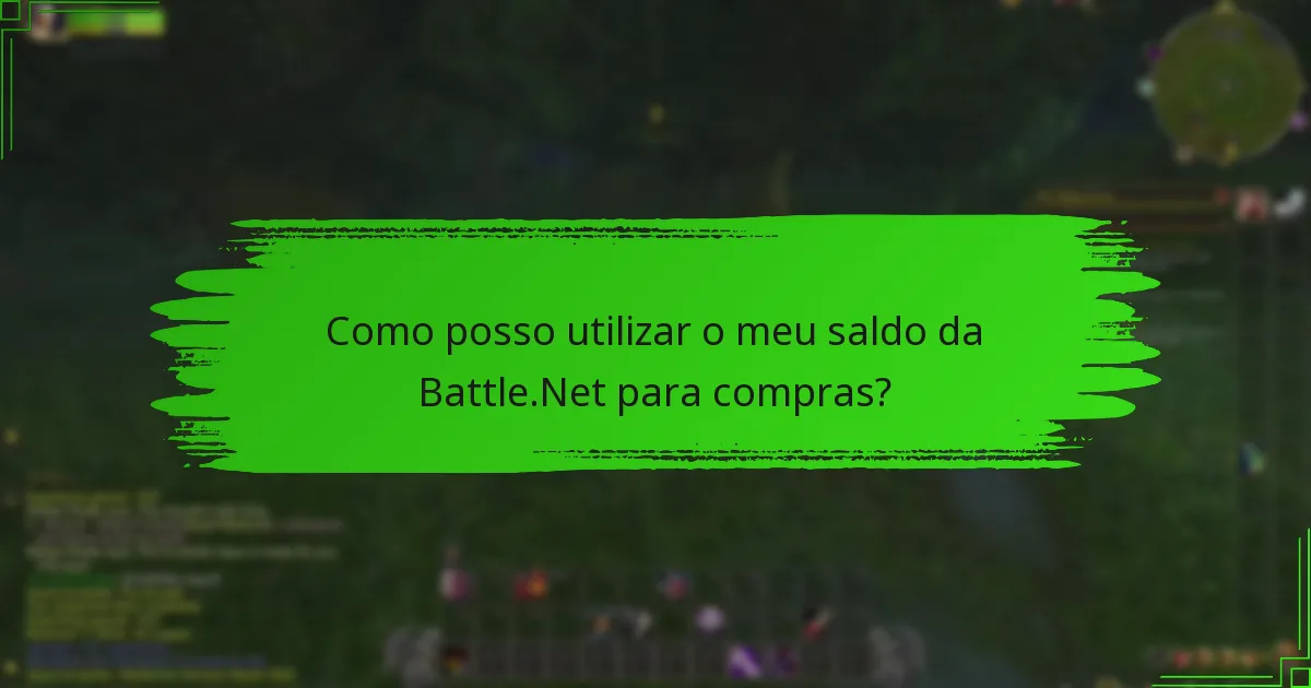 Quais itens posso comprar com o meu saldo da Battle.Net?