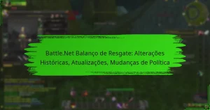 Battle.Net Balanço de Resgate: Alterações Históricas, Atualizações, Mudanças de Política